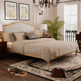 Naturally Provinicial Lucian Oak Wood Bed