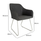 Naturally Provinicial Dimoo Upholstered Outdoor Dining Chairs
