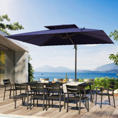 Naturally Provinicial 3.7 x 2.7m Kensley Cantilever Umbrella