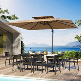 Naturally Provinicial 3.7 x 2.7m Kensley Cantilever Umbrella