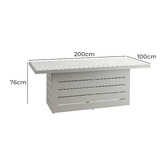 Naturally Provinicial Zarina Aluminium Outdoor Dining Table