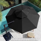 Naturally Provinicial 3.5m Kensley Round Cantilever Umbrella