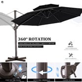Naturally Provinicial 3.5m Kensley Round Cantilever Umbrella