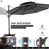 Naturally Provinicial 3.5m Kensley Round Cantilever Umbrella
