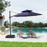 Naturally Provinicial 3.5m Kensley Round Cantilever Umbrella