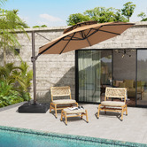 Naturally Provinicial 3.5m Kensley Round Cantilever Umbrella