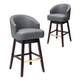 Naturally Provinicial 81cm Spencer Faux Leather Bar Stools