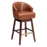 Naturally Provinicial 81cm Spencer Faux Leather Bar Stools