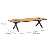 Naturally Provinicial Liam Outdoor Dining Table