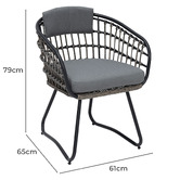 Naturally Provinicial Nate Rattan Outdoor Dining Chairs