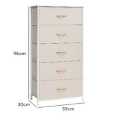 Naturally Provinicial Isobelle 5 Drawer Chest