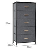 Naturally Provinicial Isobelle 5 Drawer Chest