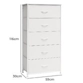 Naturally Provinicial Isobelle 5 Drawer Chest