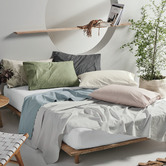Linen House Vienna Cotton Fitted Sheet with 40cm Wall