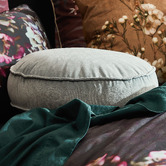Linen House Toro Round Velvet Cushion