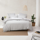 Linen House Silver Nara Cotton &amp; Bamboo Quilt Cover Set
