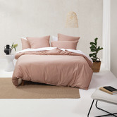 Linen House Clay Nara Cotton &amp; Bamboo Quilt Cover Set