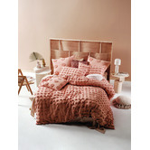 Linen House Rosette Haze Cotton Quilt Cover Set