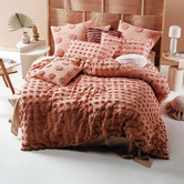 Linen House Rosette Haze Cotton Quilt Cover Set