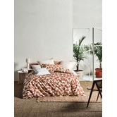 Linen House Paprika Tourelles Cotton Percale Quilt Cover Set