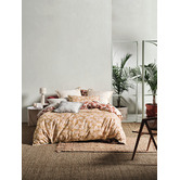 Linen House Paprika Tourelles Cotton Percale Quilt Cover Set