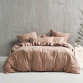 Linen House Rust ReJeaneration Hali Cotton Blend Quilt Cover Set