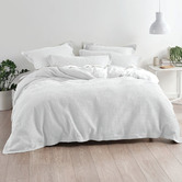 Linen House Deluxe Waffle White Quilt Cover Set