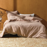 Linen House Rust Hemp Triblend Quilt Cover Set