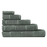 Linen House Velour Stripe Cotton Bathroom Towels