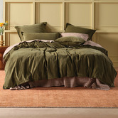 Linen House Caper Den Cotton Corduroy Quilt Cover Set