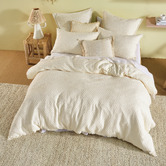 Linen House Vanilla Raquelle Quilt Cover Set
