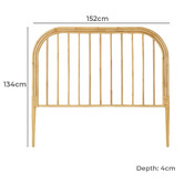 Linen House Barbados Rattan Bedhead