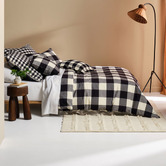 Linen House Black Wren Cotton Quilt Cover Set