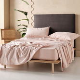 Linen House Plain Dyed Cotton Flannelette Sheet Set