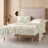 Linen House Plain Dyed Cotton Flannelette Sheet Set