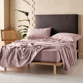 Linen House Plain Dyed Cotton Flannelette Sheet Set