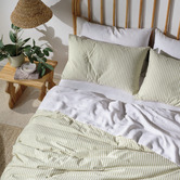 Linen House Pebble Stripe Classic Cotton Quilt Cover Set