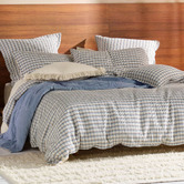Linen House Ink Highland Cotton Quilt Cover Set