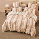 Linen House Peach Reverie Cotton &amp; Linen Quilt Cover Set