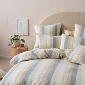 Linen House Saltwater Reverie Cotton &amp; Linen Quilt Cover Set