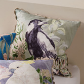 Linen House Morning Magpie Cotton Cushion