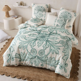 Linen House Thalia Cotton Percale Quilt Cover Set
