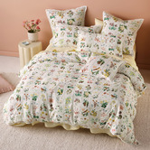 Linen House Garden Bed Cotton Sateen Quilt Cover Set