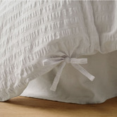 Linen House White Ferrara Cotton Seersucker Quilt Cover Set