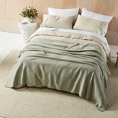 Linen House Solid Wool Blanket