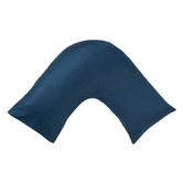 Linen House Navy Augusta U-Shaped Pillowcase