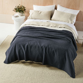 Linen House Solid Wool Blanket
