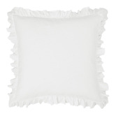 Linen House Vintage Ruffle Linen-Blend European Pillowcase