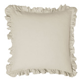 Linen House Vintage Ruffle Linen-Blend European Pillowcase