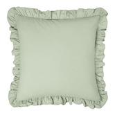 Linen House Vintage Ruffle Linen-Blend European Pillowcase